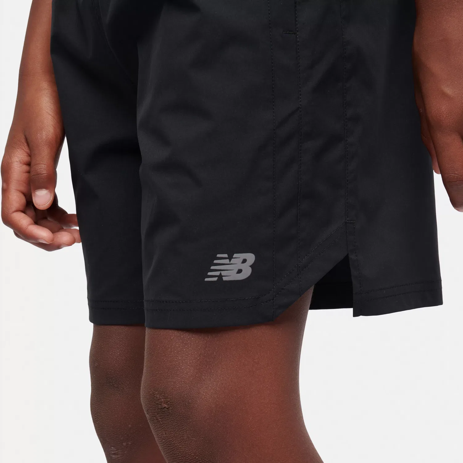 Детские спортивные шорты с светоотражающими деталями NB Essential Athletic New Balance, Black — фото 3