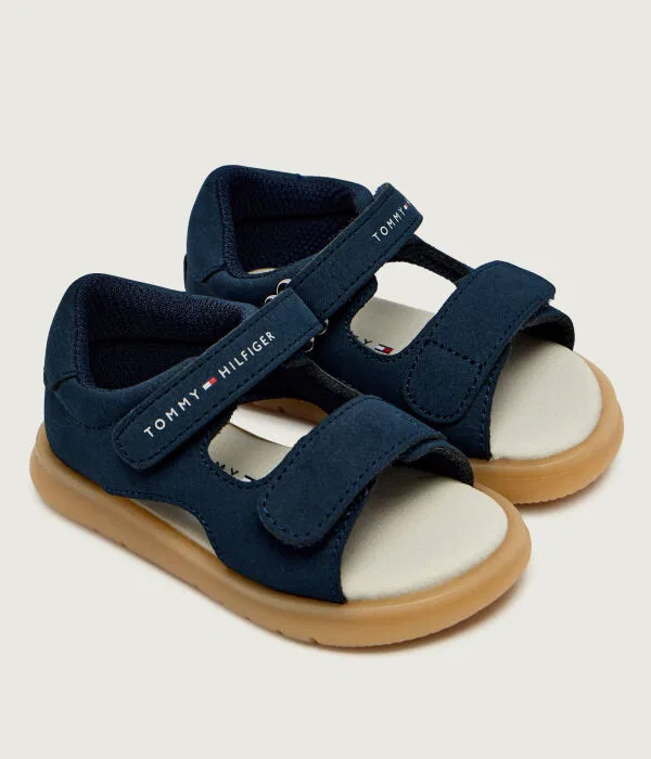Детские сандалии для девочек из искусственной кожи Tommy Hilfiger, Blu Marino — фото 2