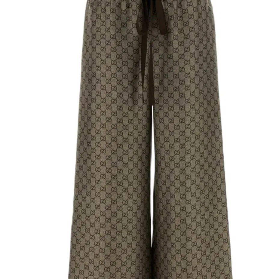 Брюки GUCCI Casual Pants, Коллекция SS26, Бежевый — фото 4