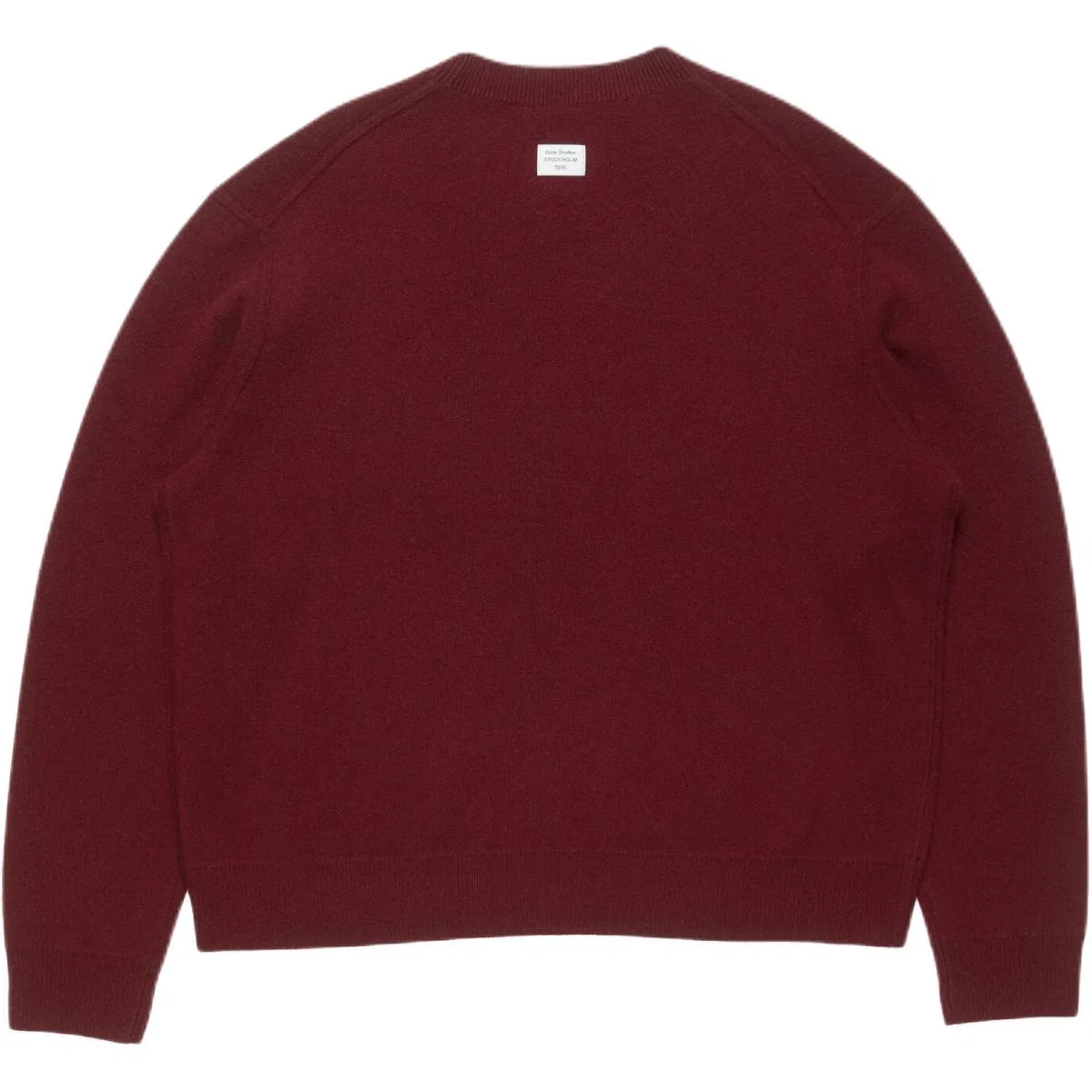 Мужской кашемировый свитер с круглым вырезом Acne Studios, Dark Red — фото 3