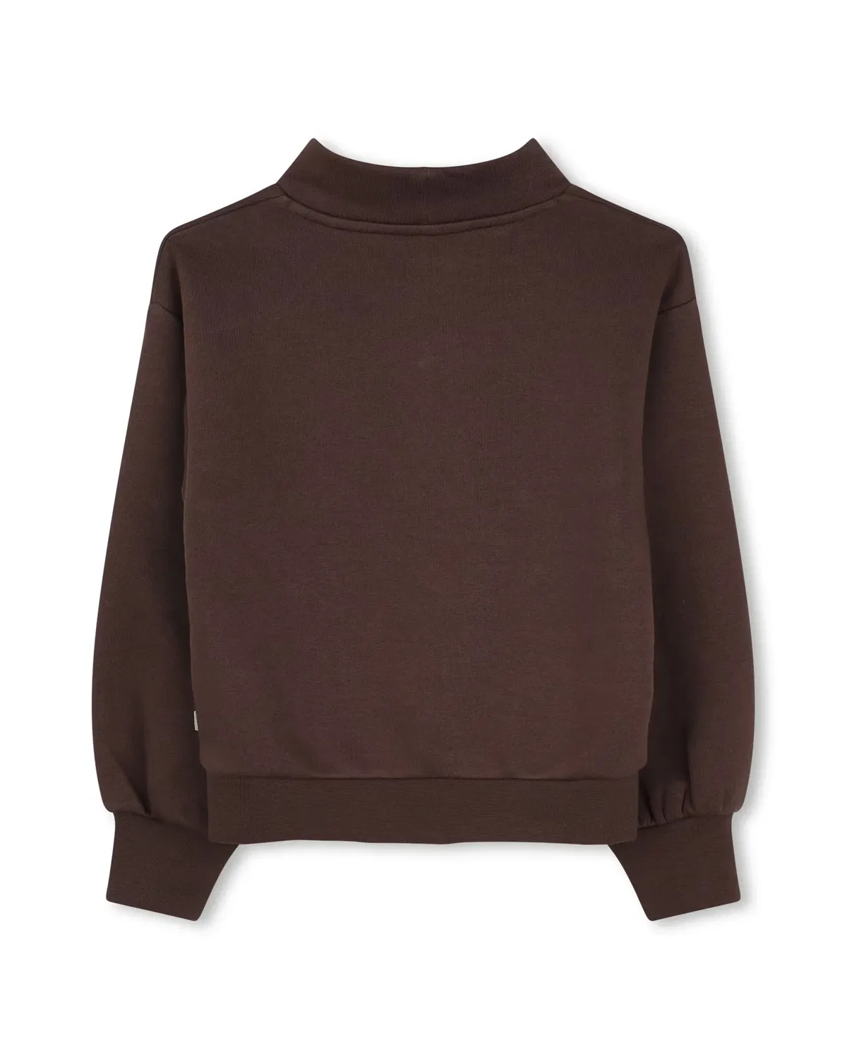 Детская худи для девочек из футера BOSS Kidswear, Marrón — фото 3