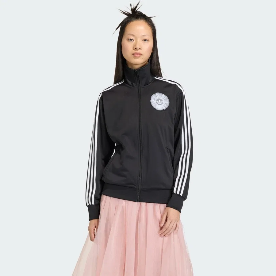 Женская куртка с джерси-тканью и логотипом, модель KR9318, adidas Originals, Бирюзовый
