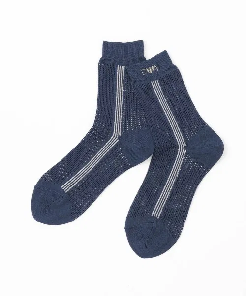 Женские носки с принтом Emporio Armani, Navy