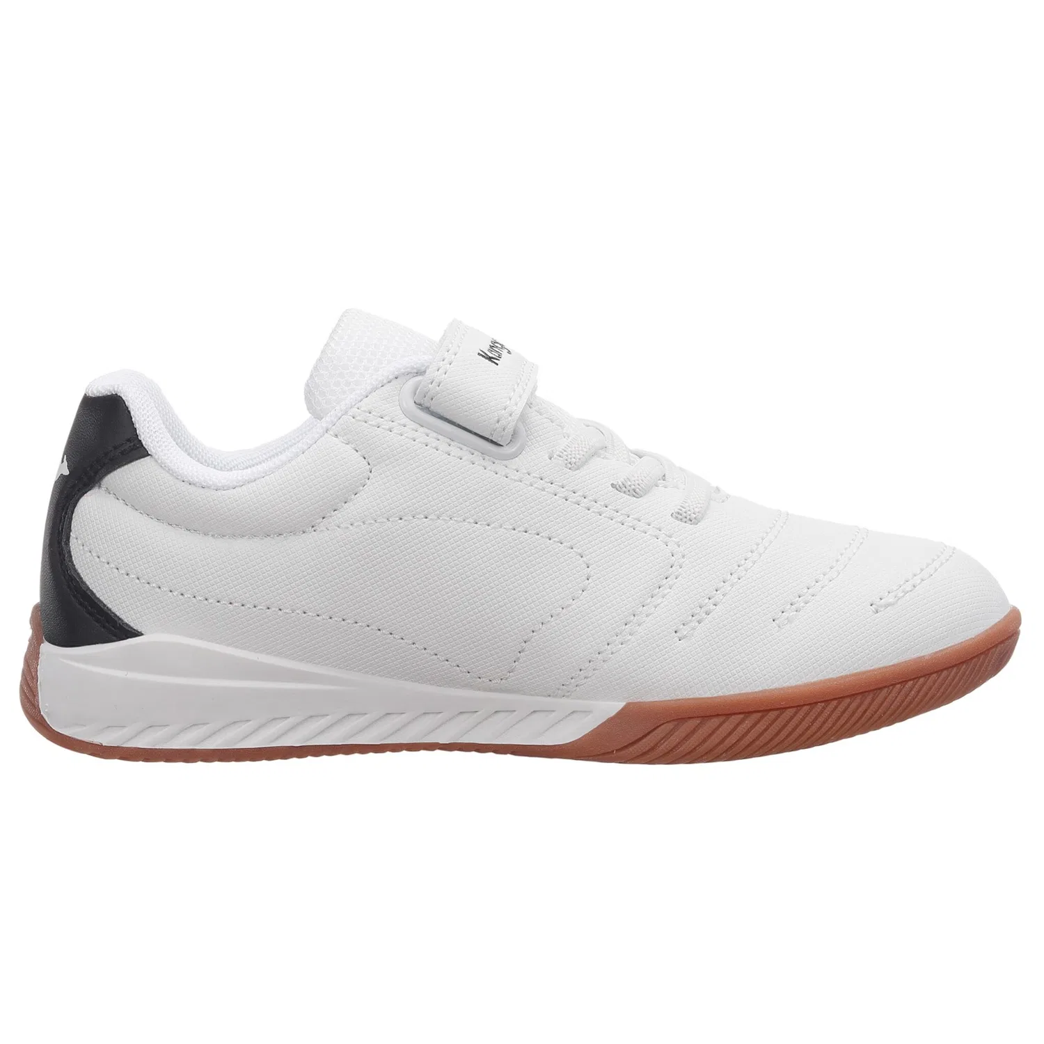 Детские индор-кроссовки с технологией ROOSFIT KangaROOS, White/Jet Black — фото 3