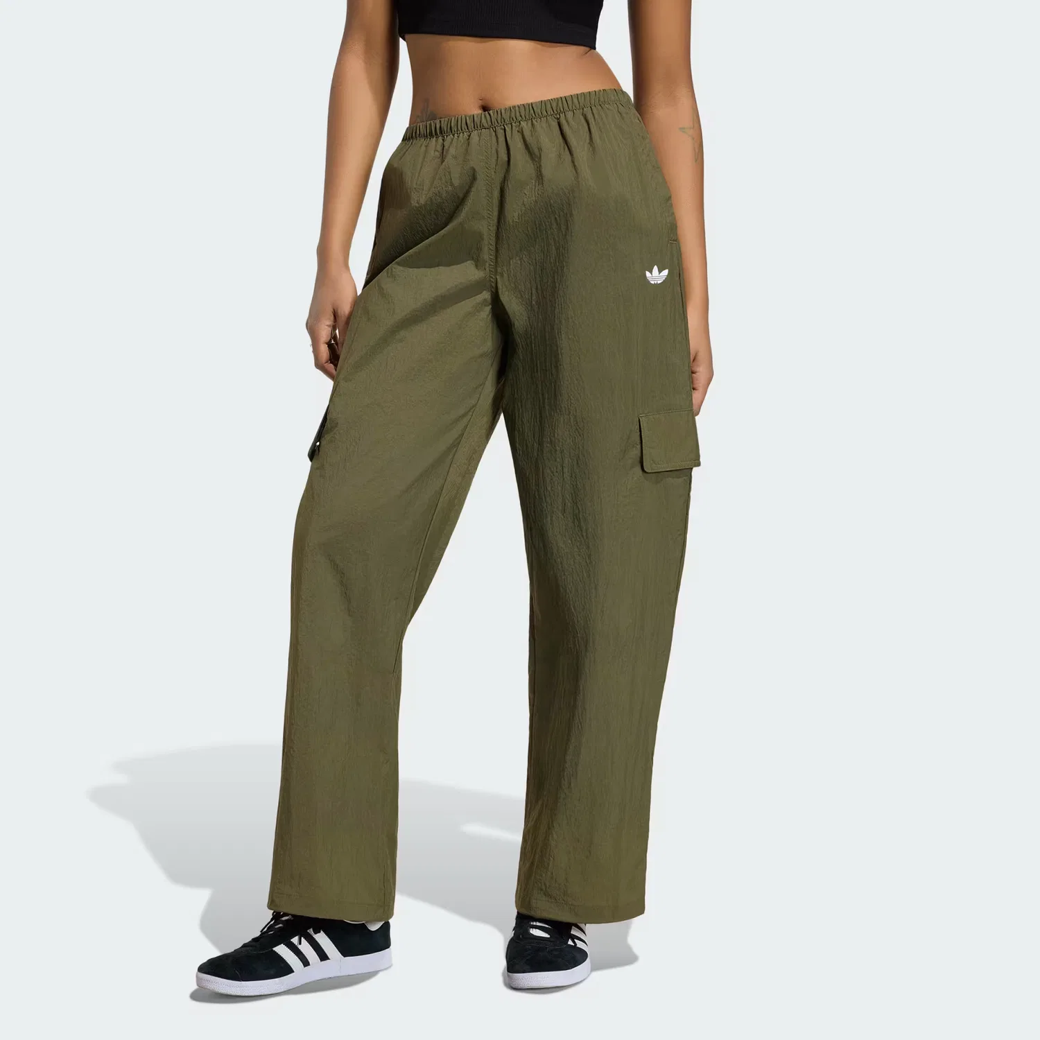 Женские брюки свободного кроя Essentials Woven Pant Adidas Originals, Olive Strata