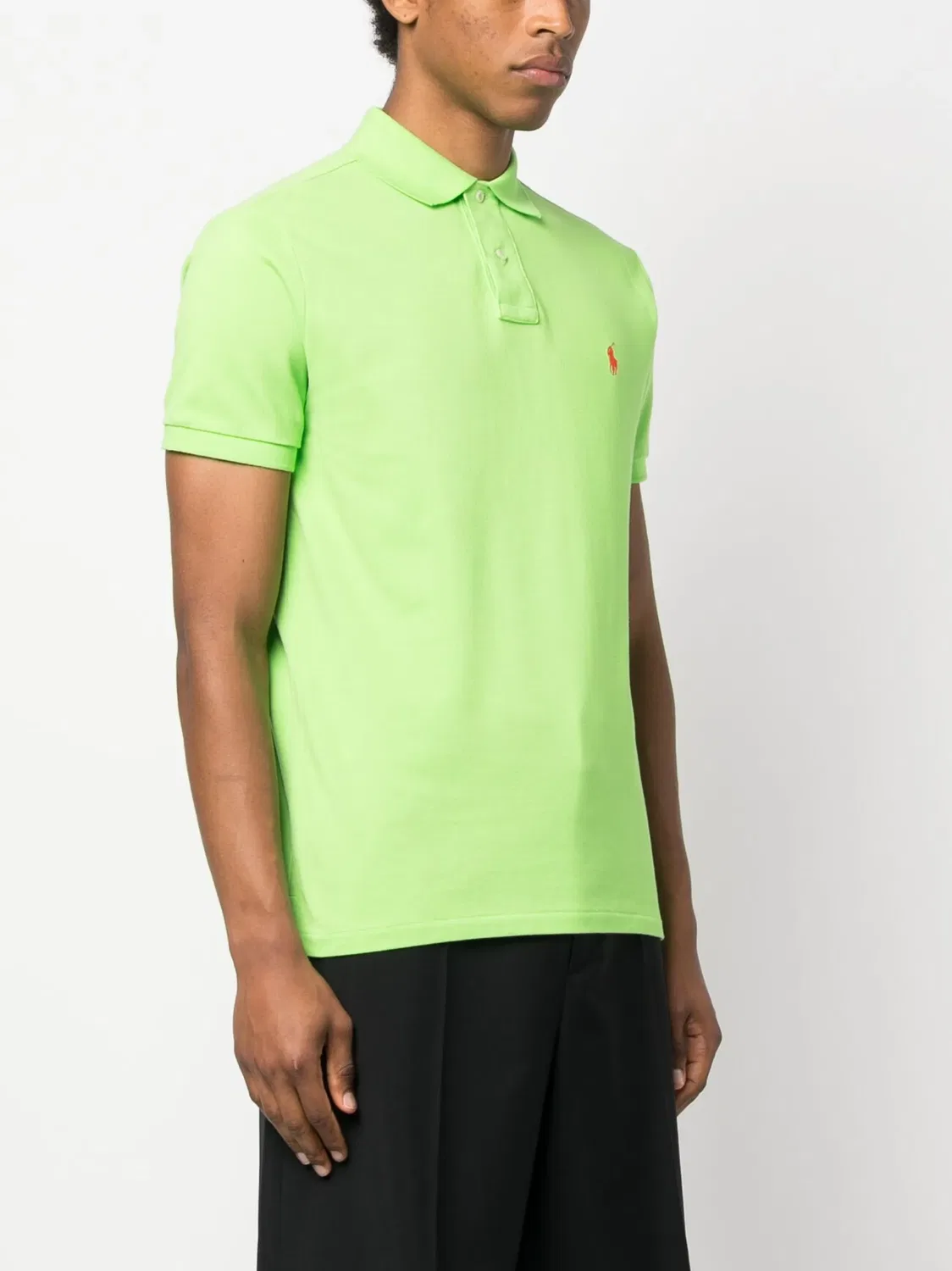 Поло-рубашка из хлопка с эмблемой Polo Ralph Lauren, яблочно-зеленый — фото 4