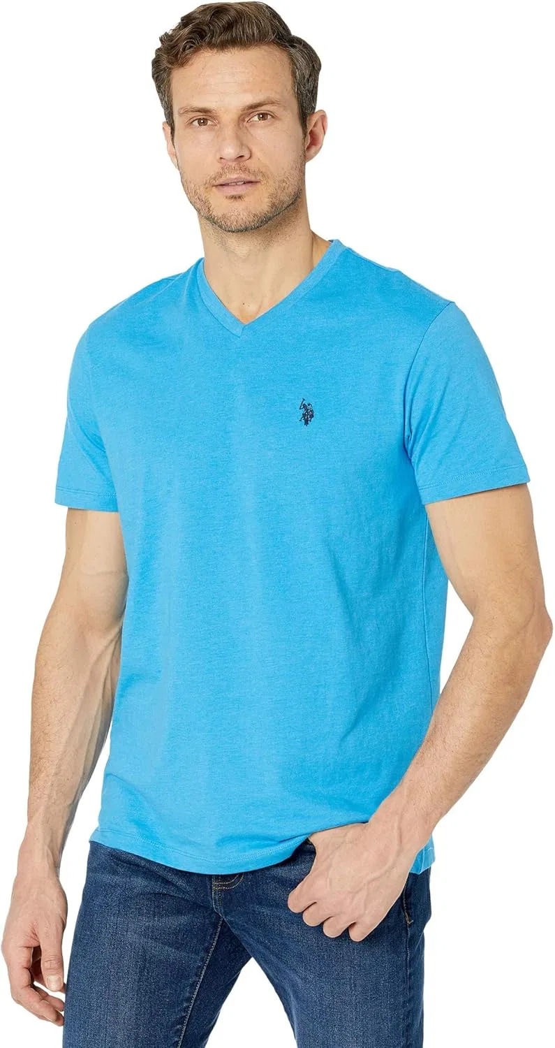 Мужская футболка с V-образным вырезом U.S. POLO ASSN., Blue Fin Heather