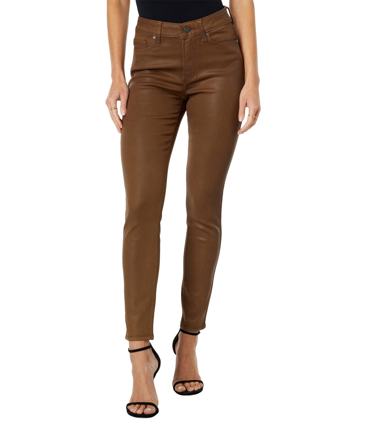 

Джинсы Paige, Bombshell Ankle in Cognac Luxe Coating