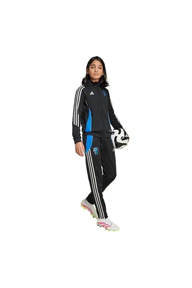 Детская куртка для девочек джинсовая Adidas, Black — фото 4