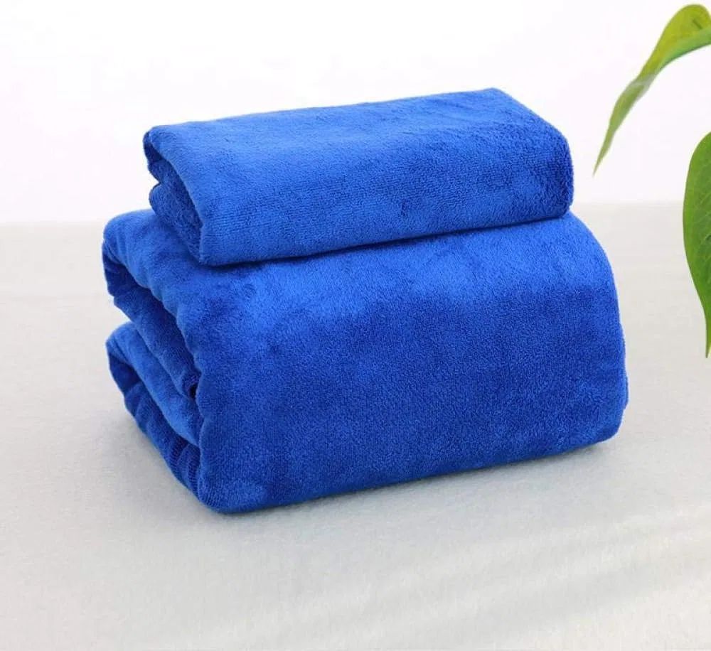 Полотенце для волос тюрбан, GBYJ, 200x100 см, Royal Blue