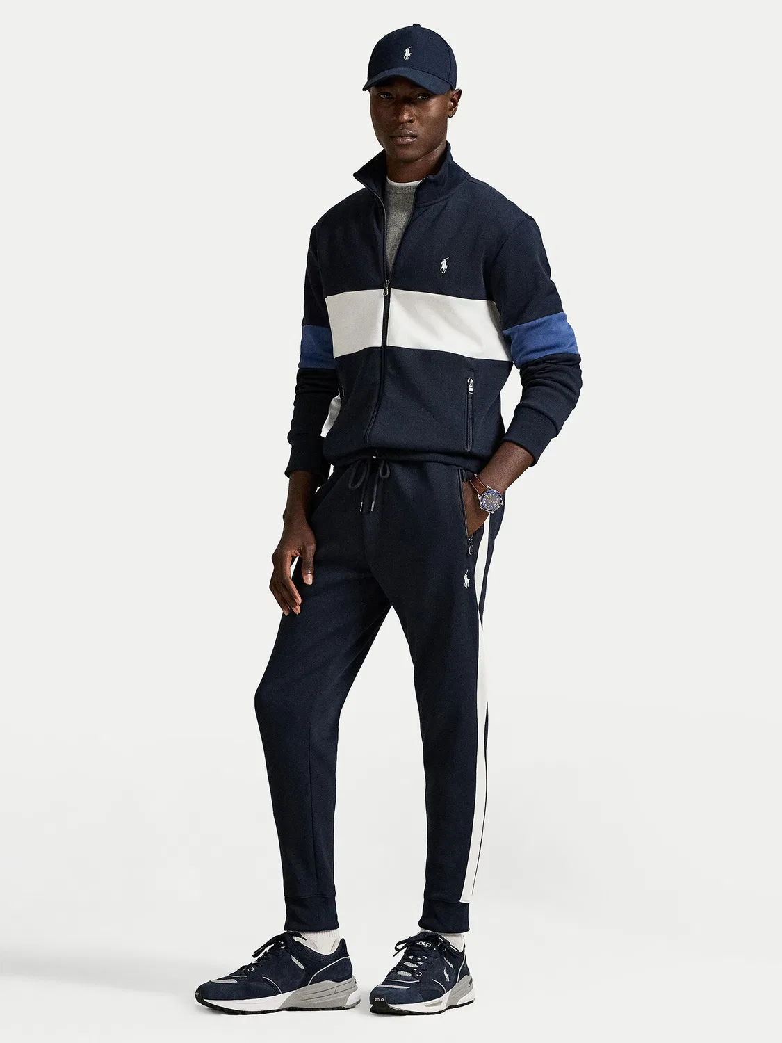 Мужские спортивные штаны стандартного кроя Polo Ralph Lauren, темно-синий — фото 2