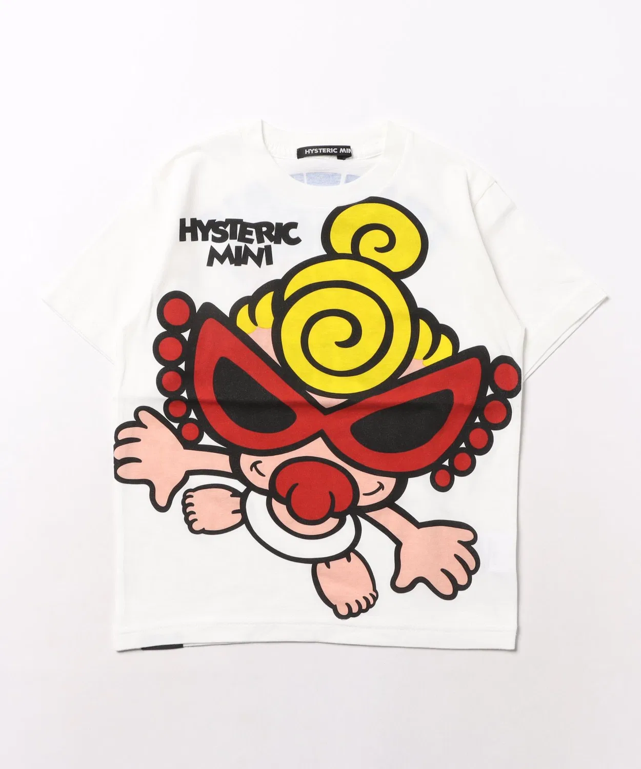 Детская футболка с принтом LOOK UP HIGH TO THE SKY HYSTERIC MINI, Белая