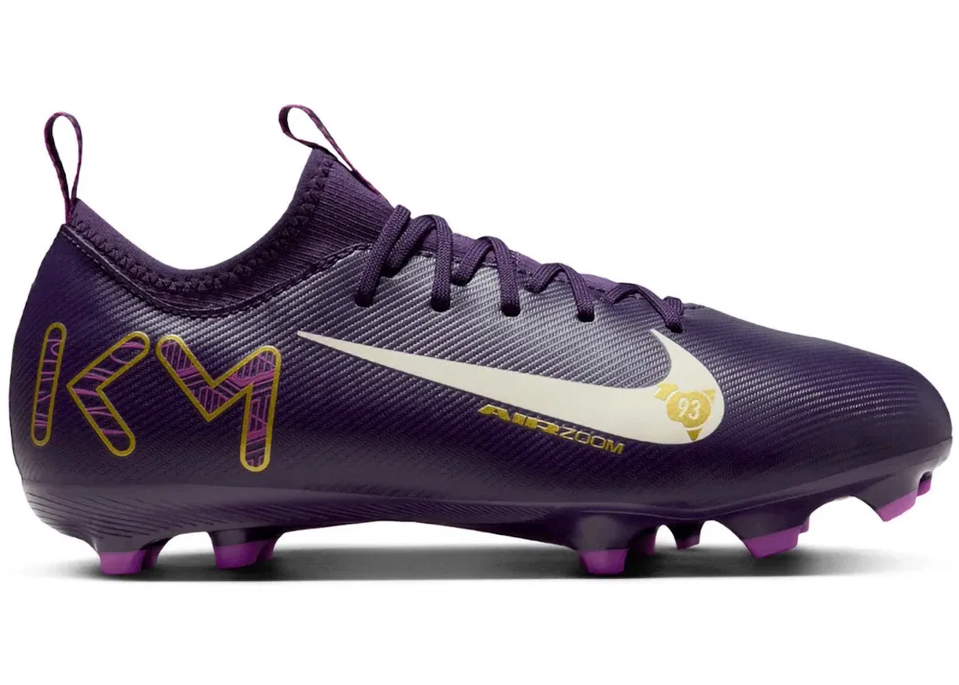 Детские бутсы Nike Zoom Mercurial Vapor 16 Academy FG/MG, Grand Purple Pale Ivory