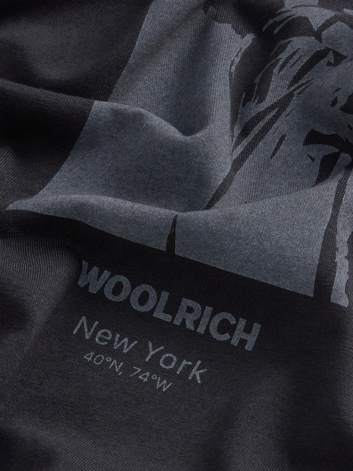 Футболка с графическим принтом Woolrich, черный — фото 2