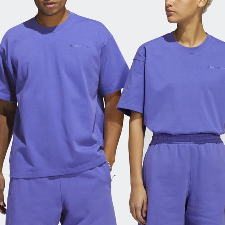 Футболка adidas x Pharrell Basic Sports T-Shirt 'Purple', фиолетовый — фото 3