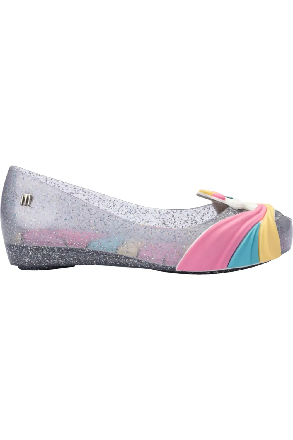 Детские туфли Мэри Джейн с блестками Ultragirl Mini Melissa, Glitter Clear/Pink — фото 2