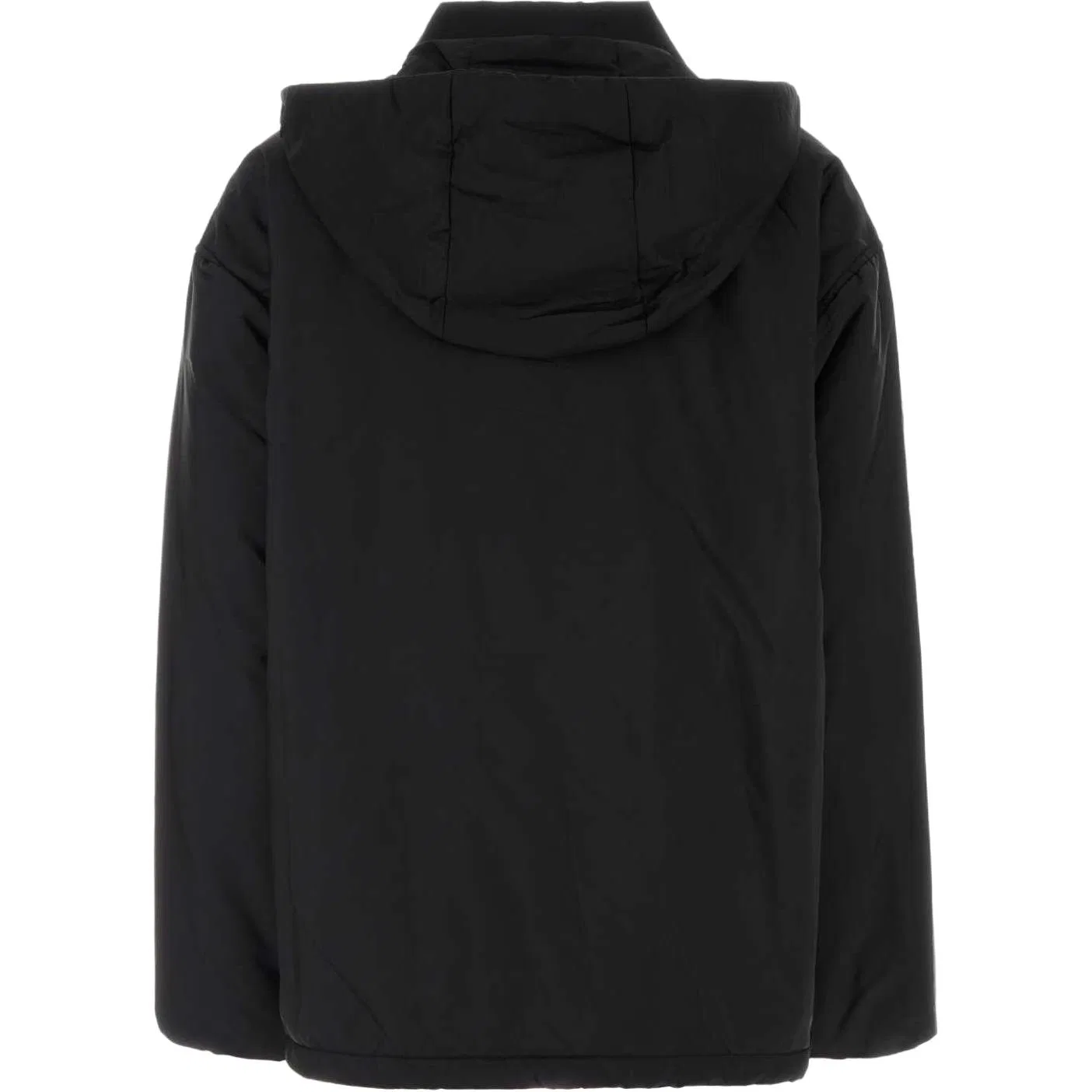 Мужской пуховик с капюшоном и отстегивающимся капюшоном PRADA, Black — фото 3