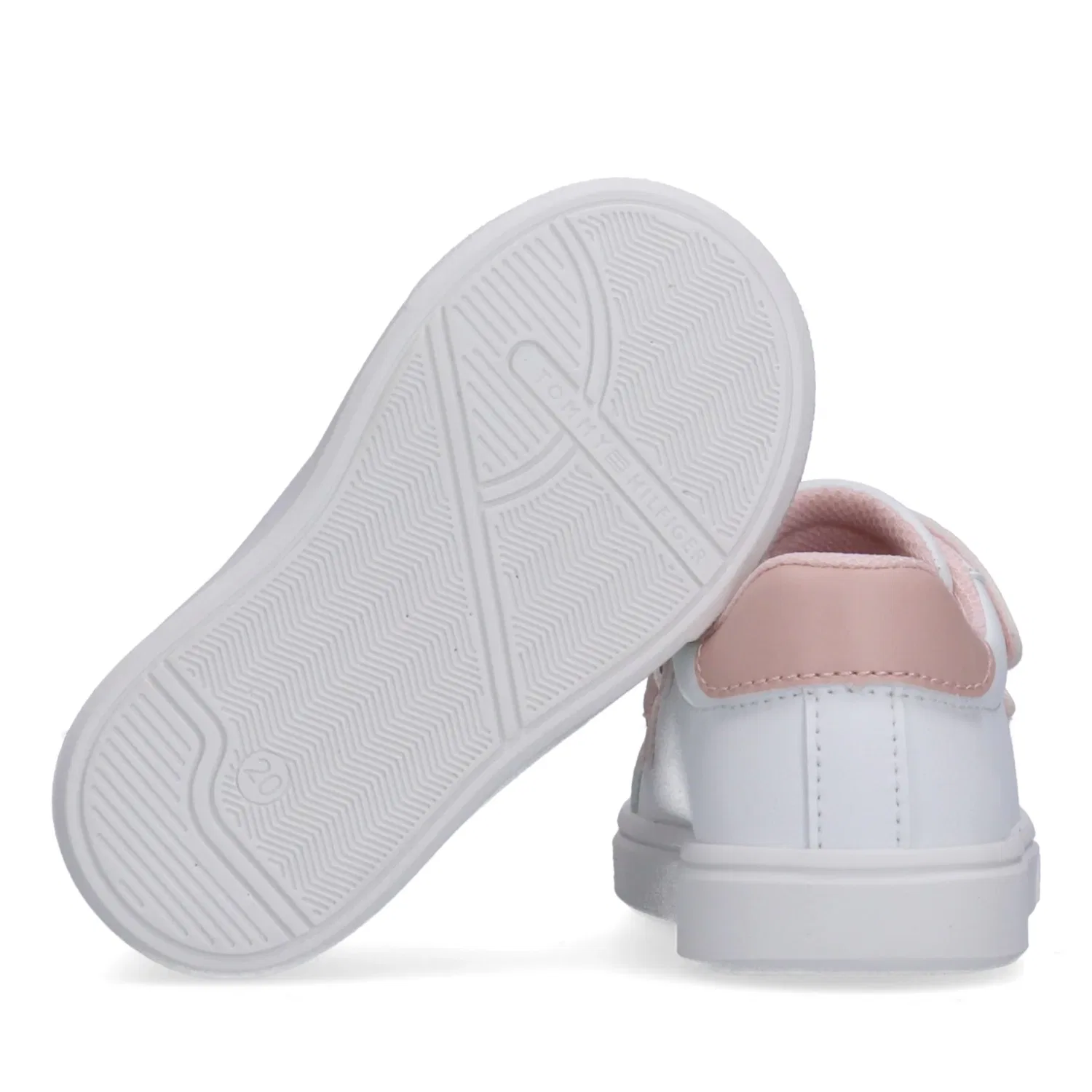 Детские кроссовки на липучках Tommy Hilfiger, White/Beige — фото 3
