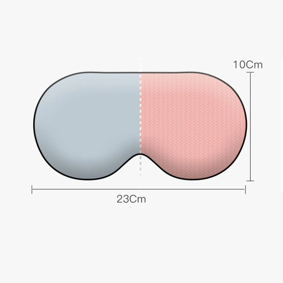 Маска для сна двусторонняя охлаждающая и согревающая Tofficu, 1 шт., 22x10x1.5 см, Черный — фото 2