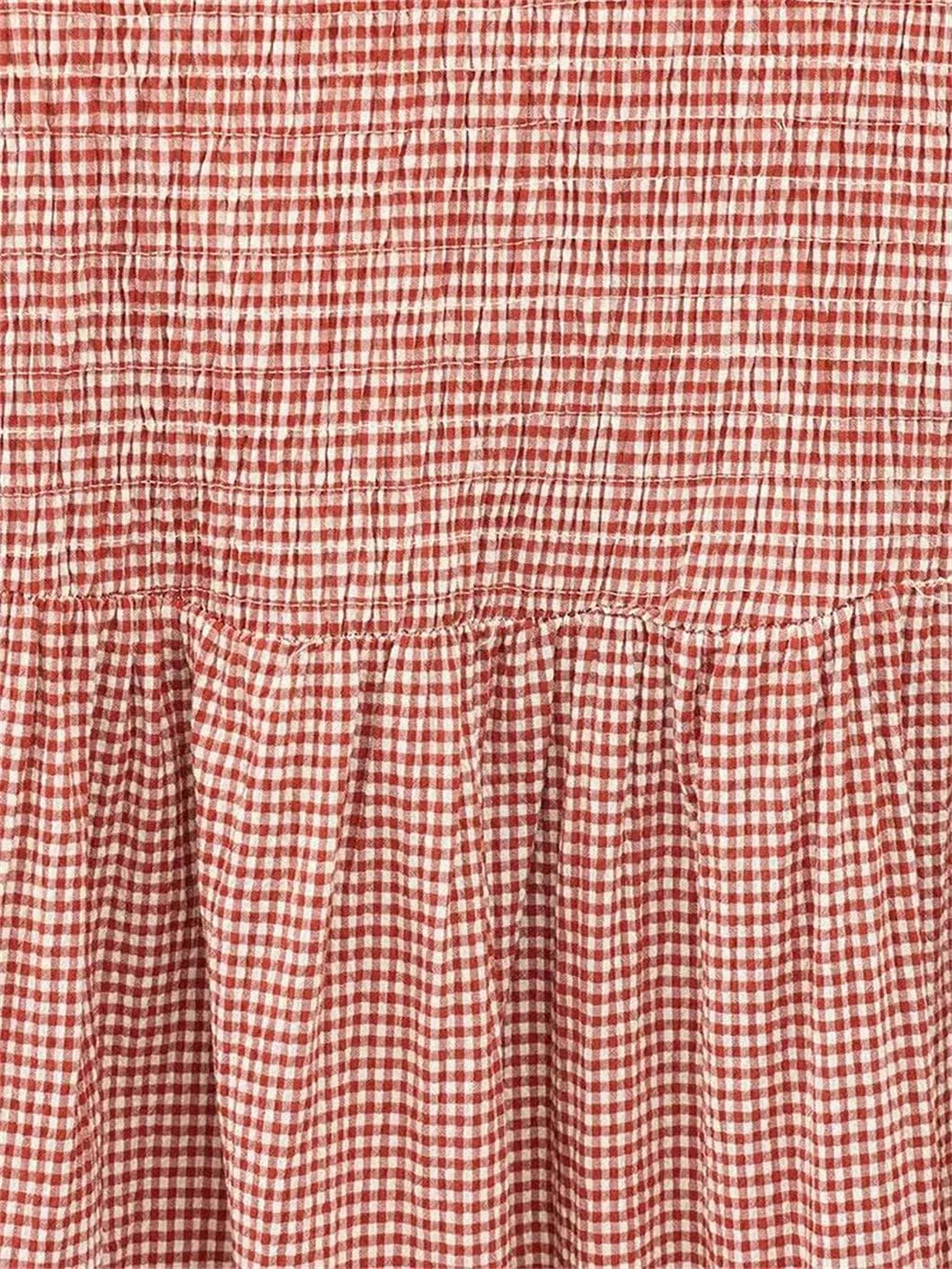 Женское платье A-силуэта с плиссировкой, Plaid, Black — фото 2