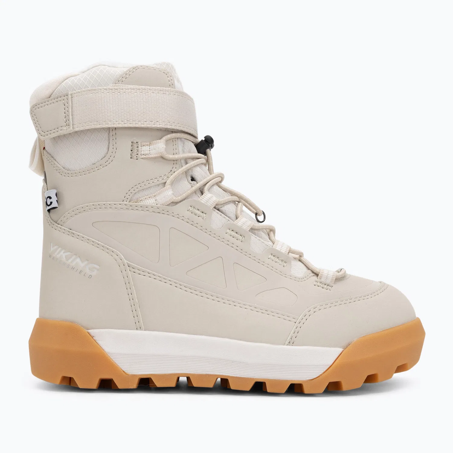 Детские зимние ботинки с принтом Constrictor Warm SC Waterproof 1V SL Viking, Beige — фото 2