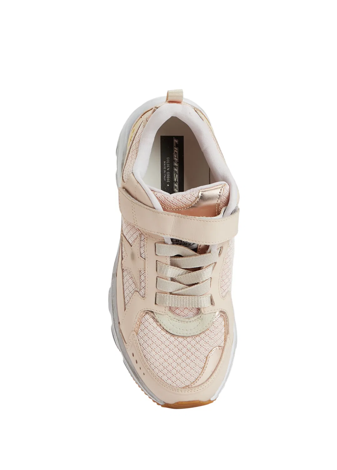 Кроссовки Golden Goose Light Star, Pink-Yellow — фото 4