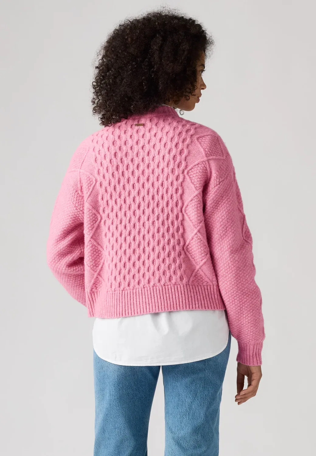 Кардиган с круглым вырезом Charlotte - вязаная куртка Levi'S, Wild Rose Heather Wild Rose — фото 3