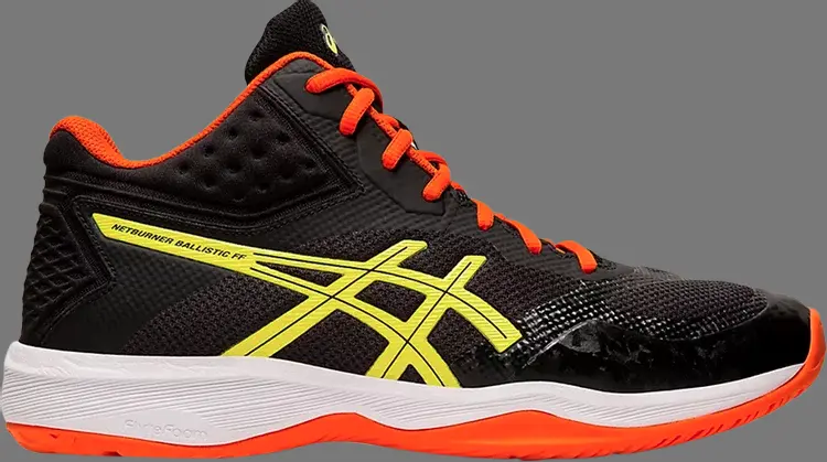 

Кроссовки netburner ballistic ff mt 'black sour yuzu' Asics, черный