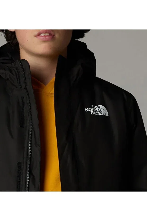 Детское зимнее пальто-пуховик с капюшоном Snowquest The North Face, Black — фото 3