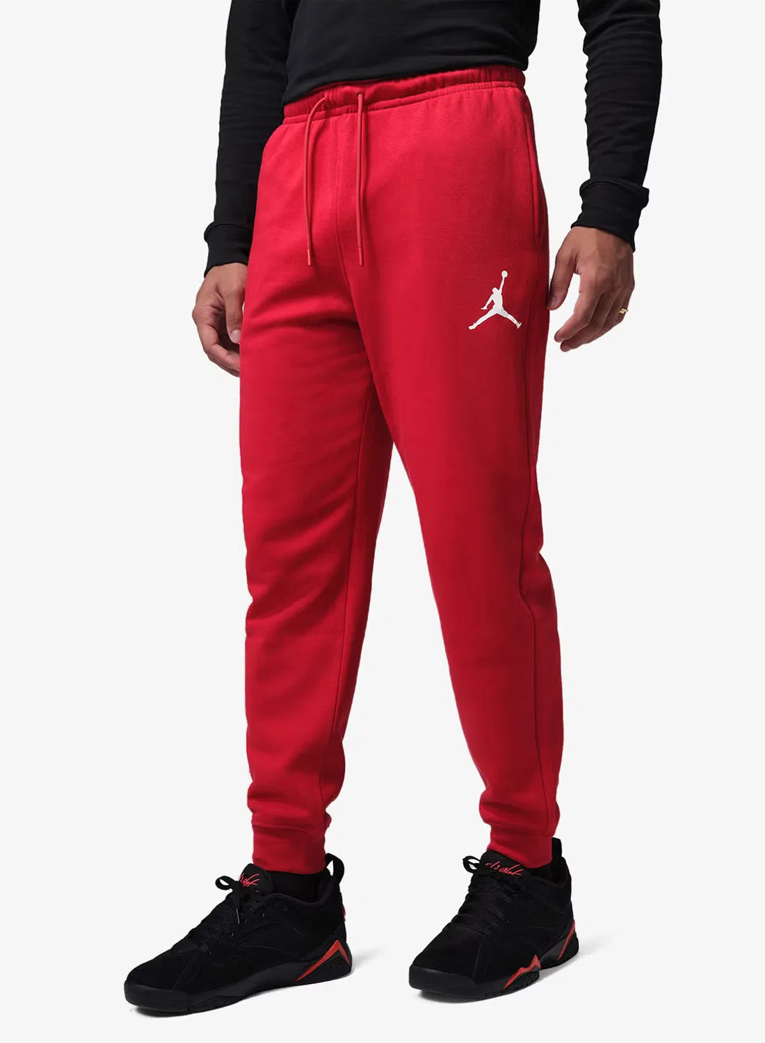 Спортивные штаны из флиса с логотипом Jumpman Jordan, красный
