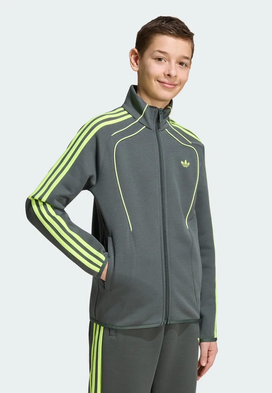Худи на молнии ADIDAS ORIGINALS, графитовый цвет — фото 3