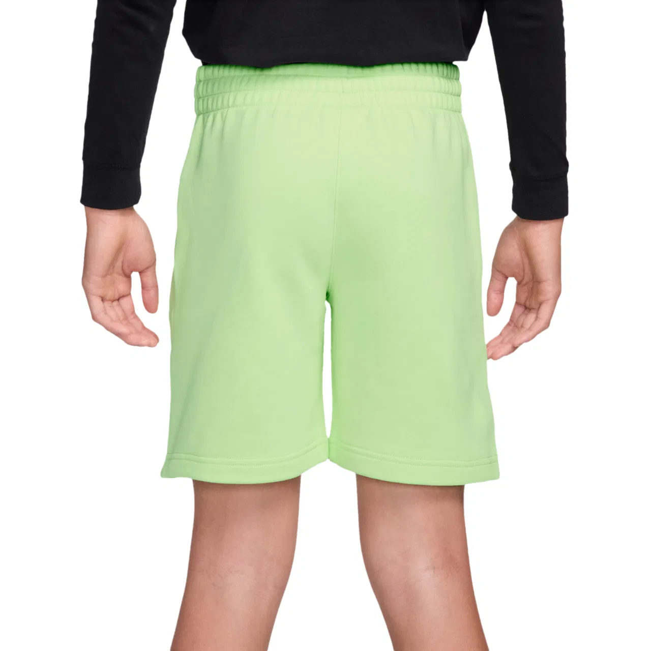 Шорты для мальчиков Club French Terry LBR Nike, цвет Light Liquid Lime/White — фото 2