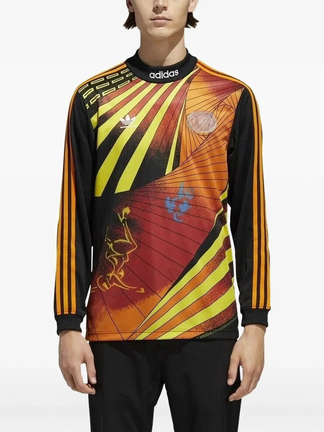 Футболка Na-Kel с длинными рукавами Adidas, черный