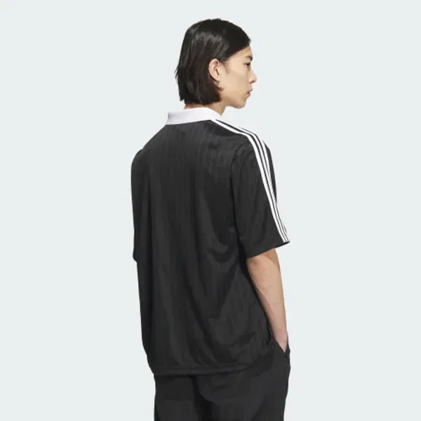 Футболка поло с воротником-гольф, Adidas, черный — фото 3