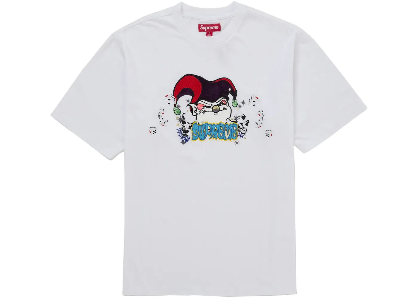 Мужская футболка с принтом Supreme AOI Jester S/S Top, White