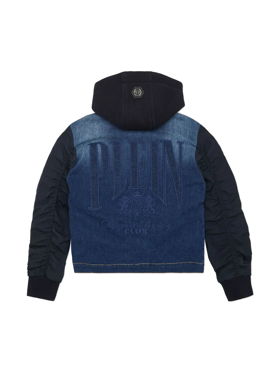 Джинсовая куртка Racing Club Oversize от Philipp Plein, темно-синий — фото 2