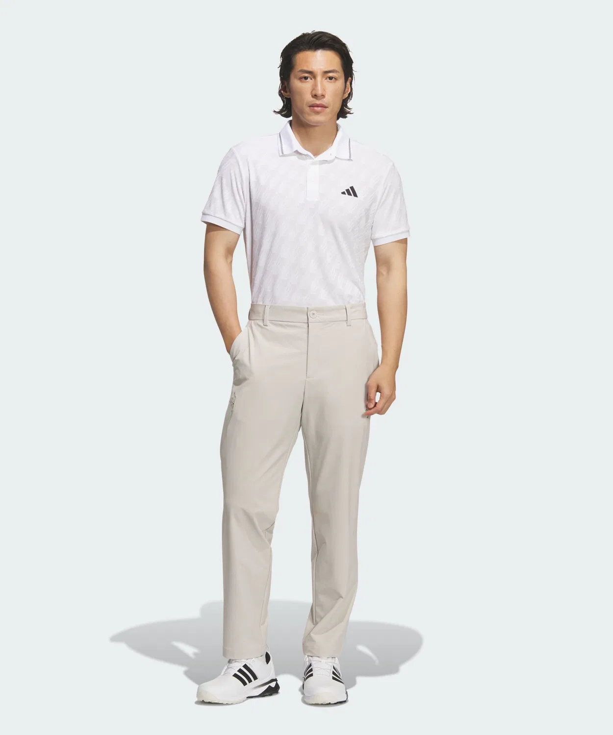 Мужские спортивные брюки с технологией Climacool Adidas Golf, Серый — фото 3