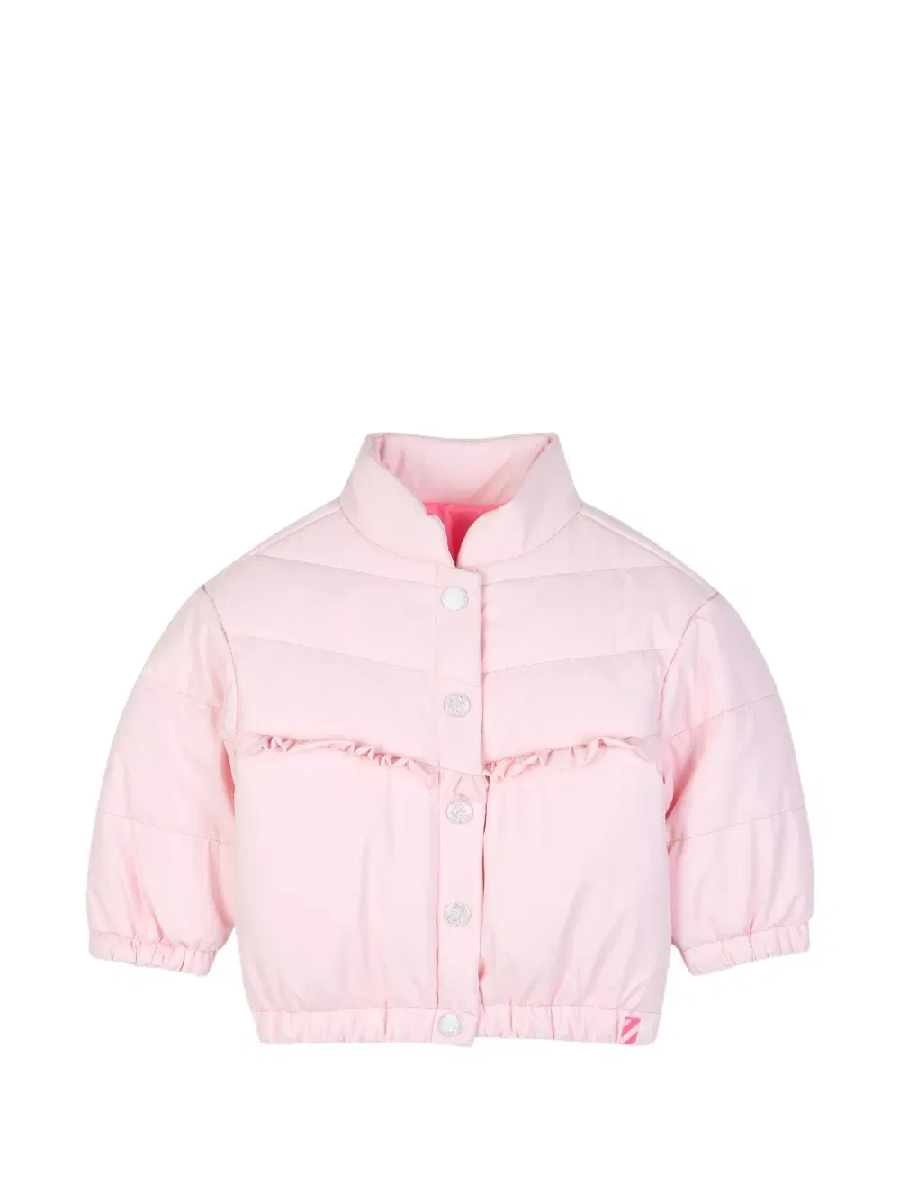 Пуховик с оборками Billieblush, розовый
