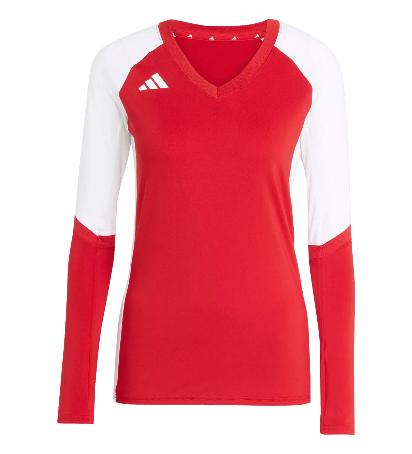 Женская длинная футболка Quickset Adidas, красный