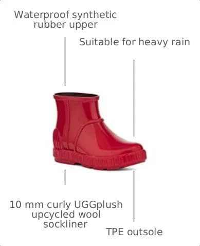 Детские сапоги для девочек UGG Kids' Drizlita, Samba Red — фото 3