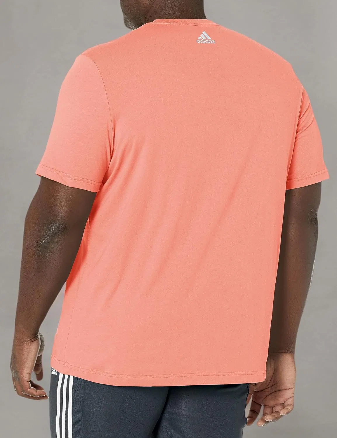 Мужская футболка с вышитым логотипом Essentials adidas, Wonder Clay — фото 3