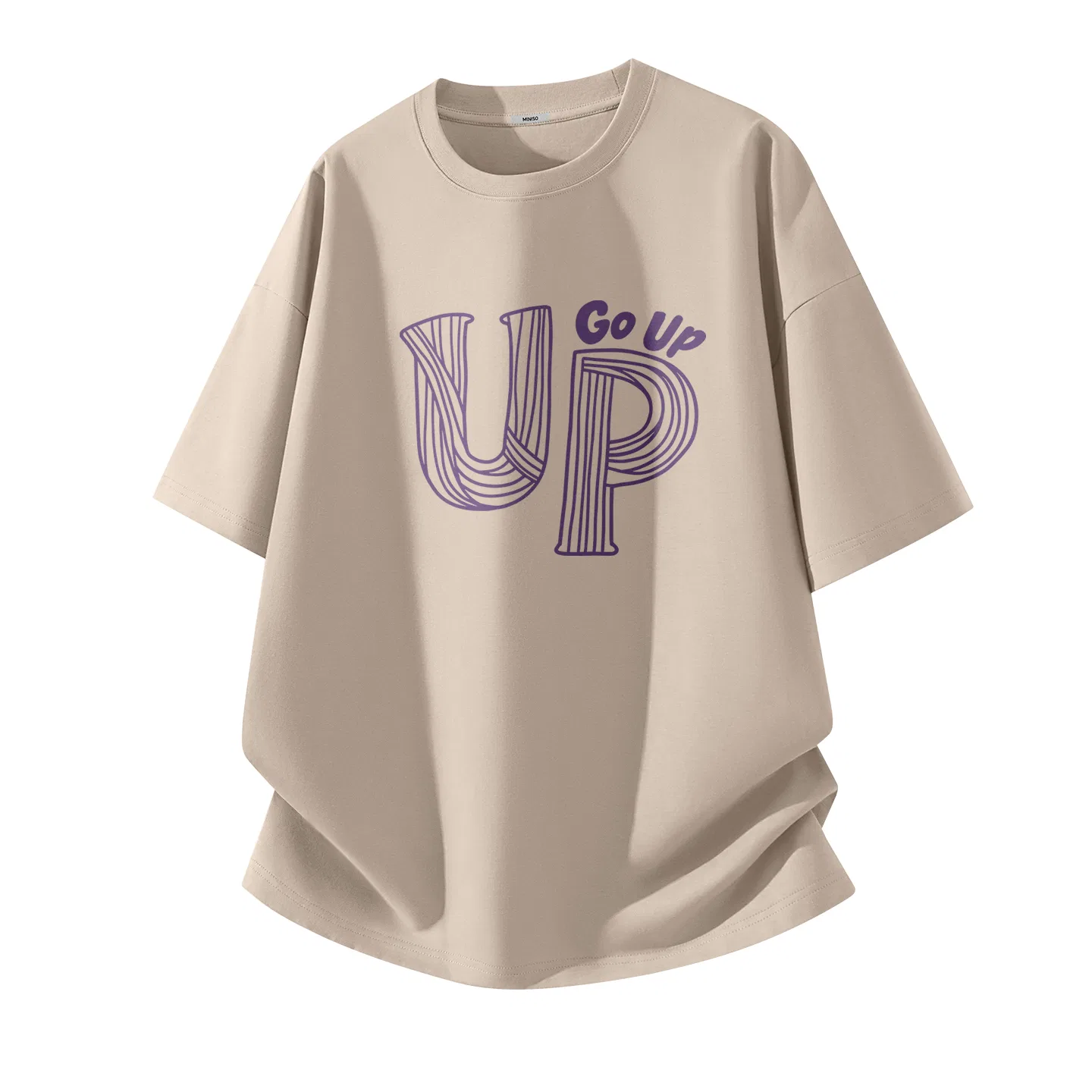 Футболка детская 100% хлопок MINISO, Sand (Rhythmic Purple Pattern)
