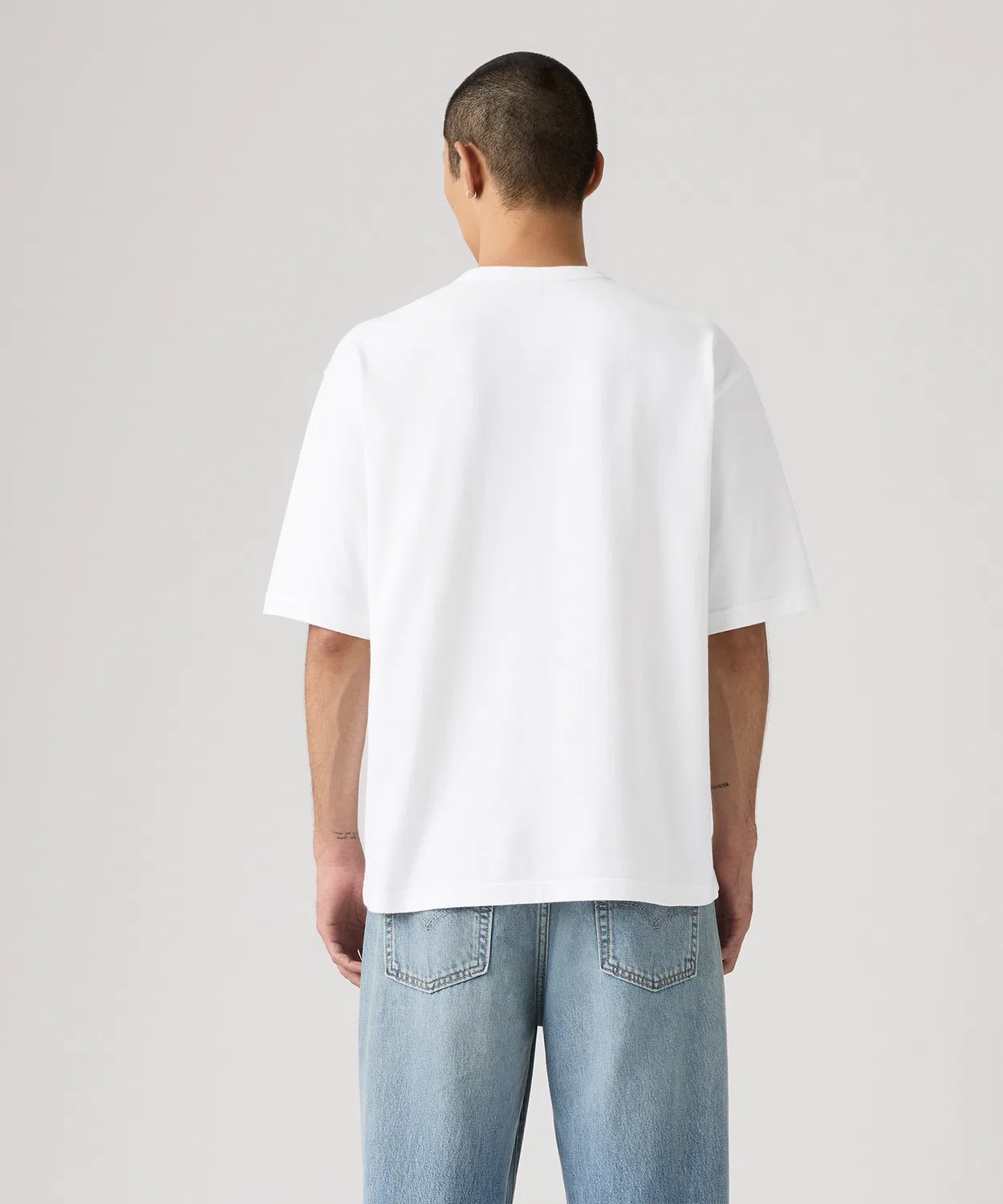 Мужская футболка с коротким рукавом Levi's Heavyweight Loose, Белый — фото 2