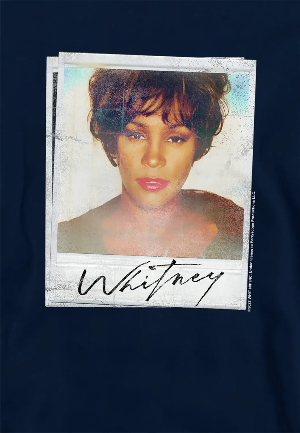 Детский худи с принтом Snapshot Whitney Houston, Navy — фото 2
