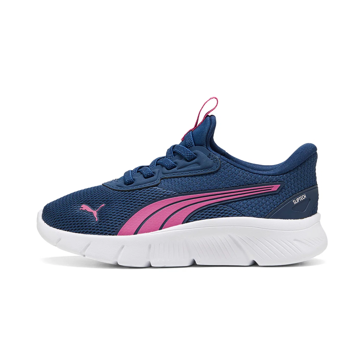 Детские спортивные кроссовки-слипоны с технологией SLIPTECH PUMA, Persian Blue/Pink Opal/White — фото 2