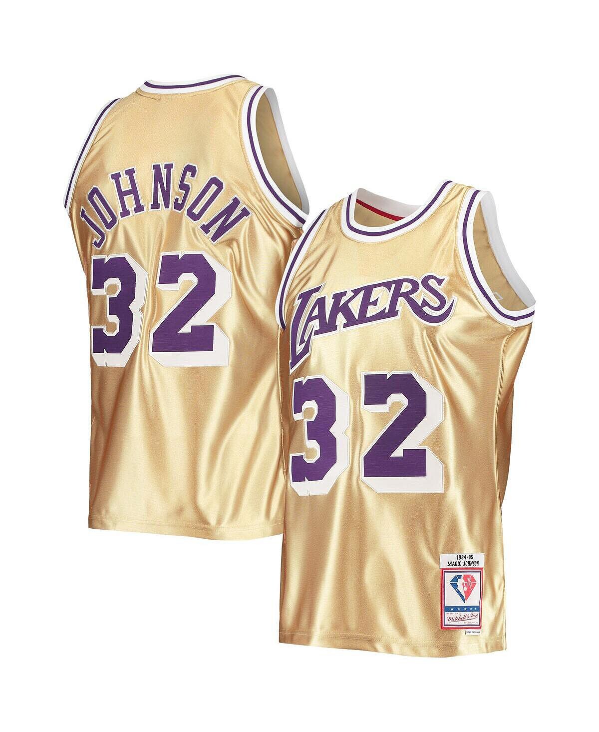 

Мужская футболка magic johnson gold los angeles lakers 75th anniversary 1984-85 hardwood classics swingman jersey Mitchell & Ness, Желтый, Мужская футболка magic johnson gold los angeles lakers 75th anniversary 1984-85 hardwood classics swingman jersey Mi