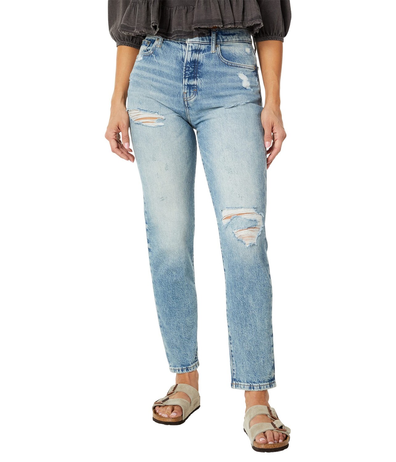 

Джинсы Lucky Brand, High-Rise Drew Mom in Red Carpet Destructed
