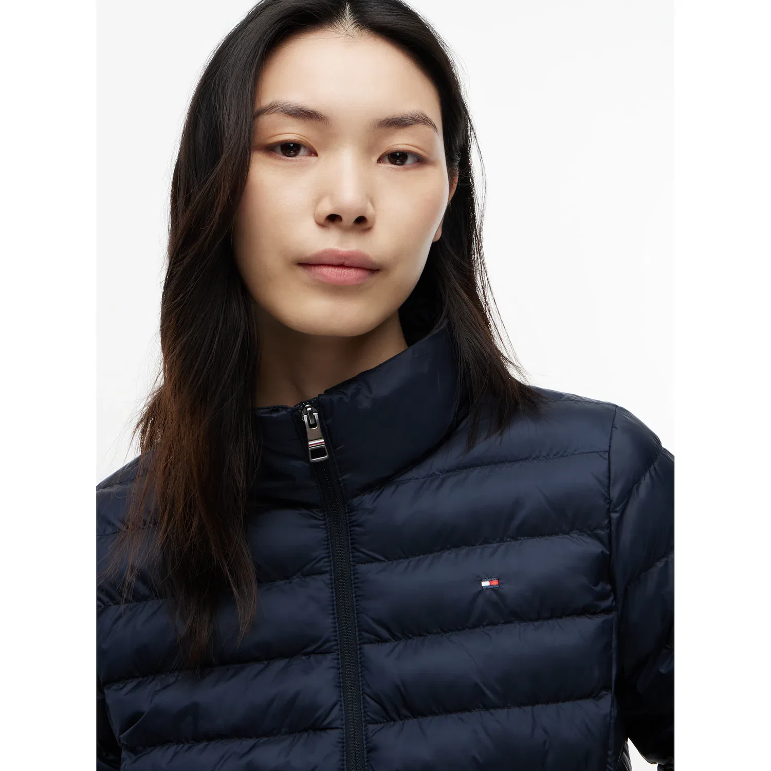 Женская стеганая куртка с капюшоном Tommy Hilfiger, Desert Sky — фото 3