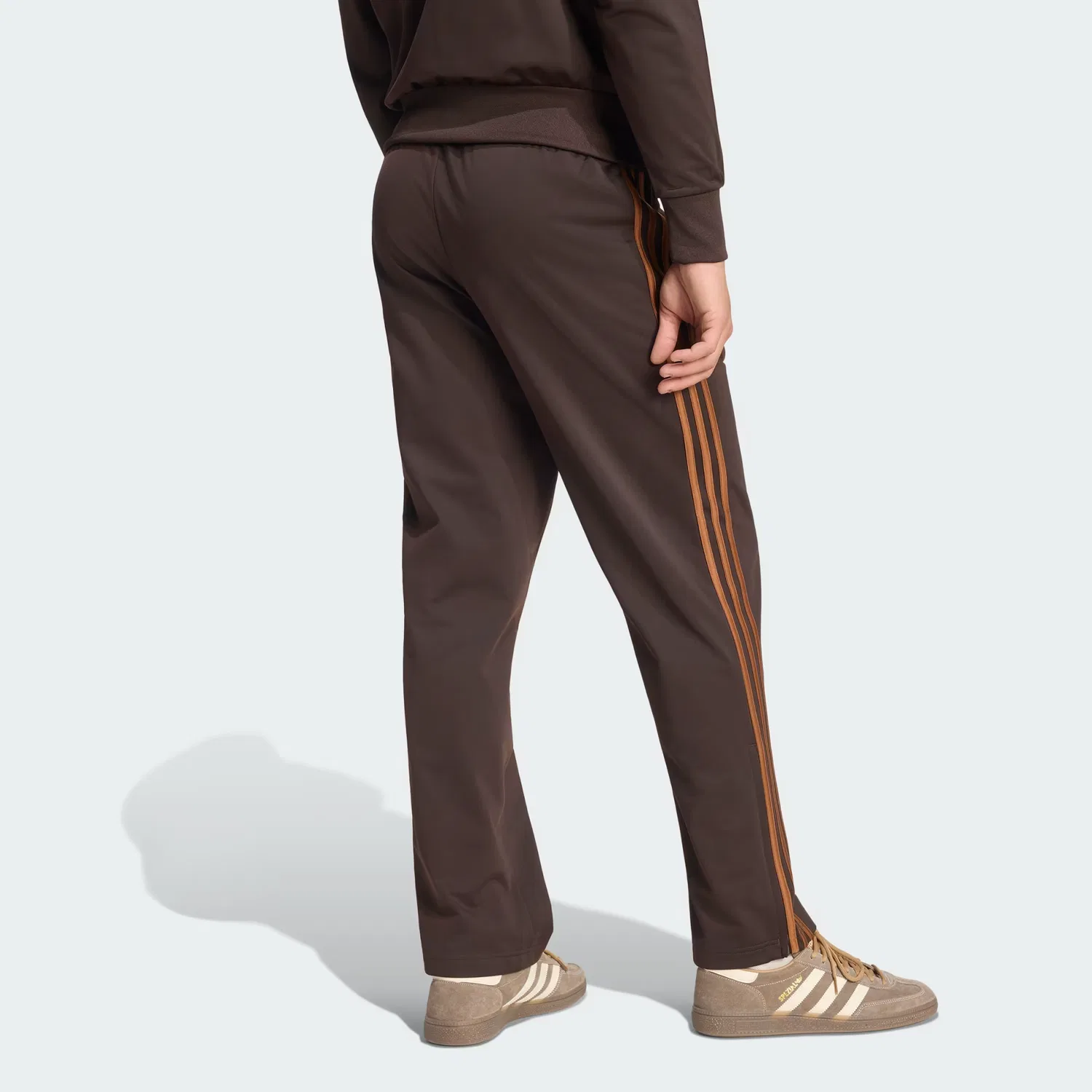 Мужские спортивные брюки с затягивающимся поясом Firebird Adidas Originals, Aurora Coffee/Dusky Bronze — фото 3