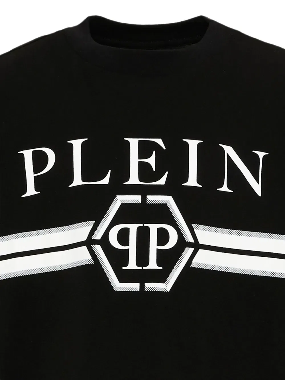 Футболка с длинным рукавом и логотипом Philipp Plein Junior, черный — фото 3